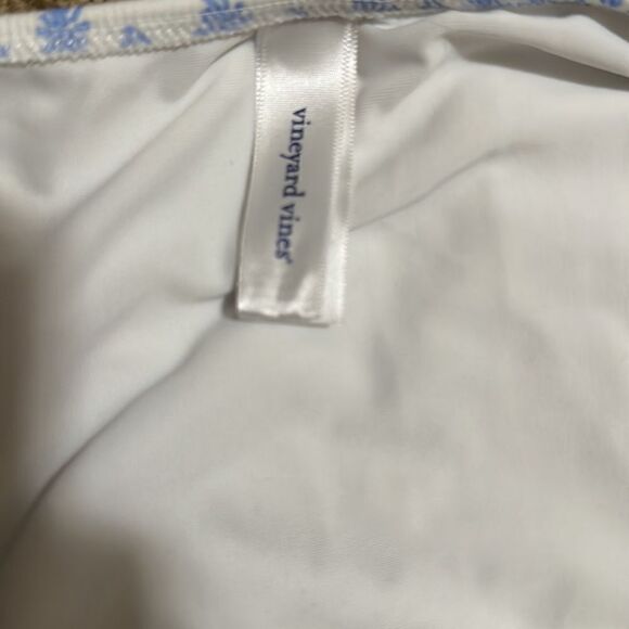 Vineyard Vines | Blue Painted Patchwork Classic Bikini Bottom | S - Picture 4 of 5